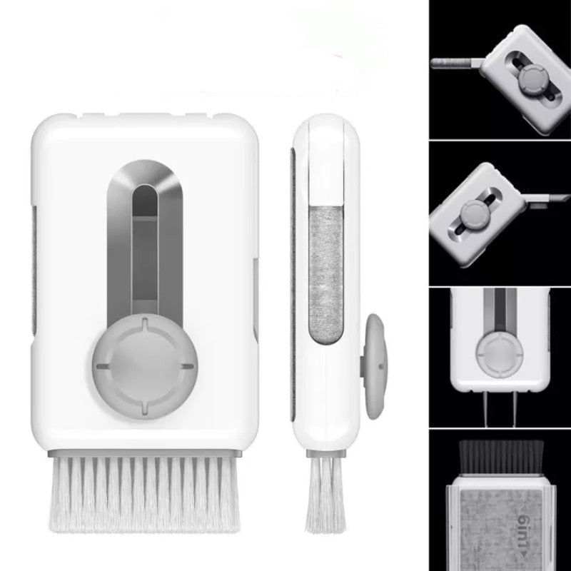 A compact 6in1 keyboard and earphone cleaning kit for tech lovers
