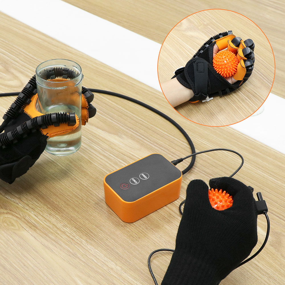 Mirror training feature of the unique hand rehabilitation gadget