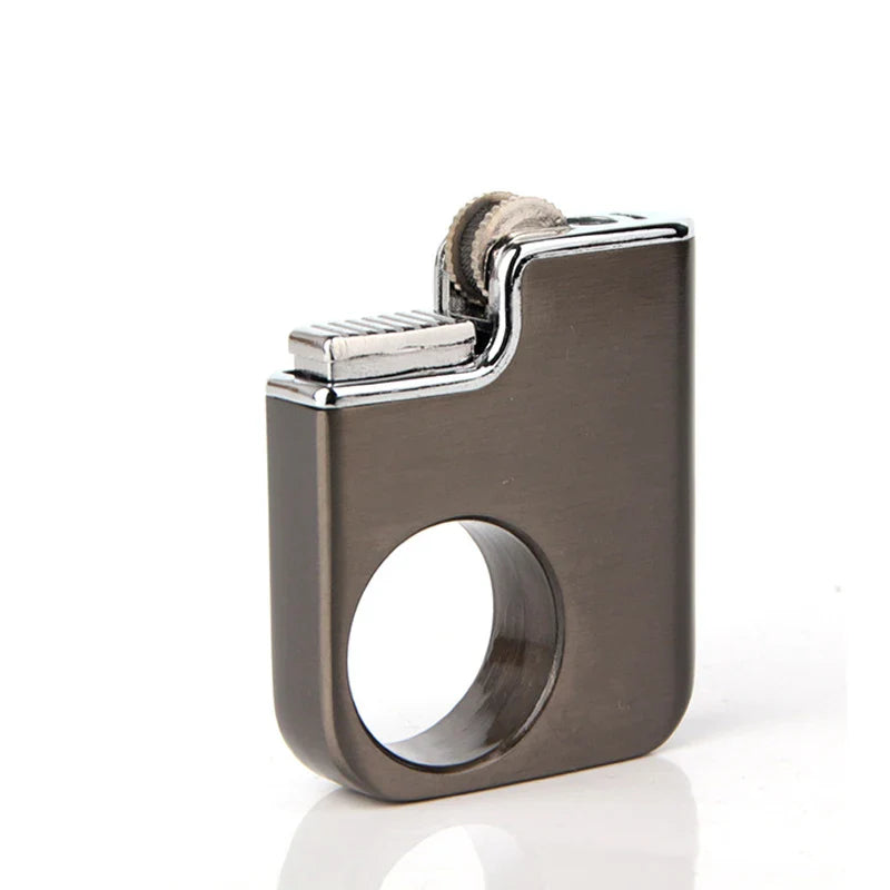 Sleek Ring Style Mini Gas Lighter held in hand