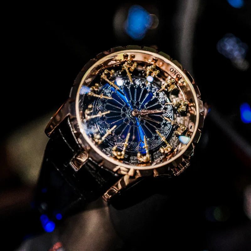 Unique gift idea featuring the Elite Skeleton Star Inspired Watch