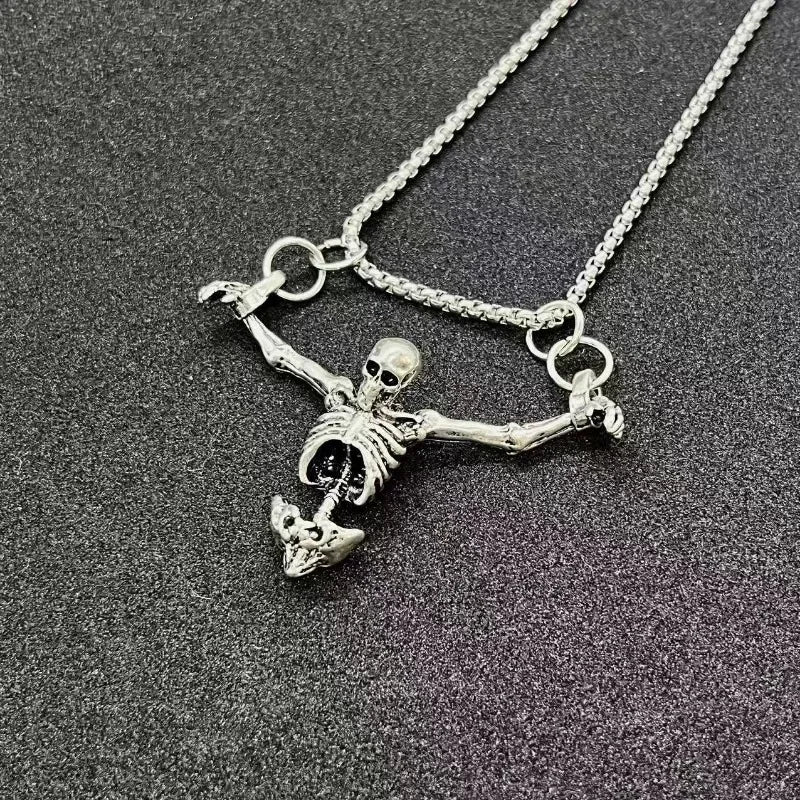Close up of the zinc alloy skeleton accessory
