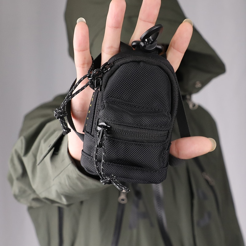 Showcasing the different colors of the mini backpack coin purse