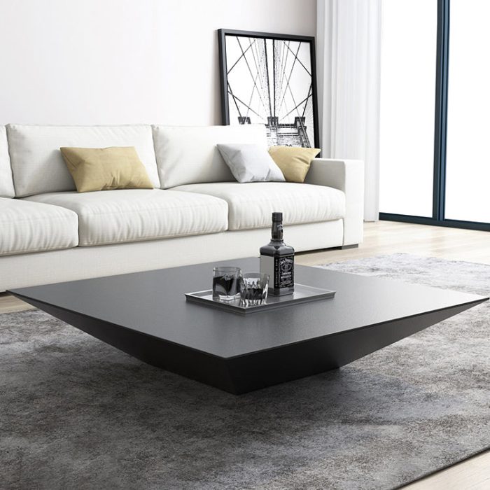 Enigmatic Pyramid Sophisticated Square Coffee Table