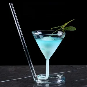 Elegant Geometric Cocktail and Wine Glasses