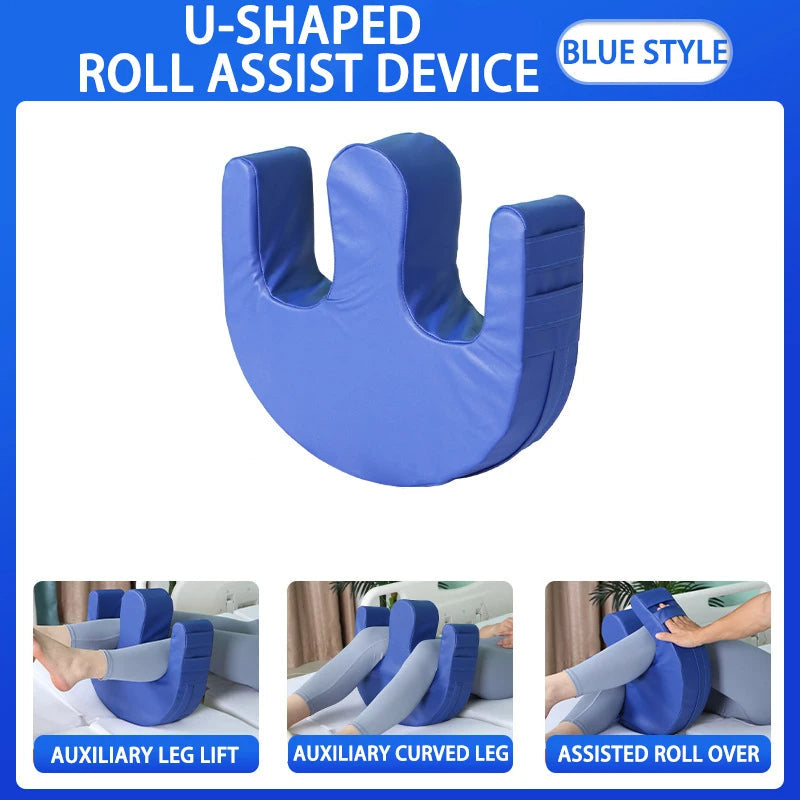 A person comfortably resting with the pressure relief pillow