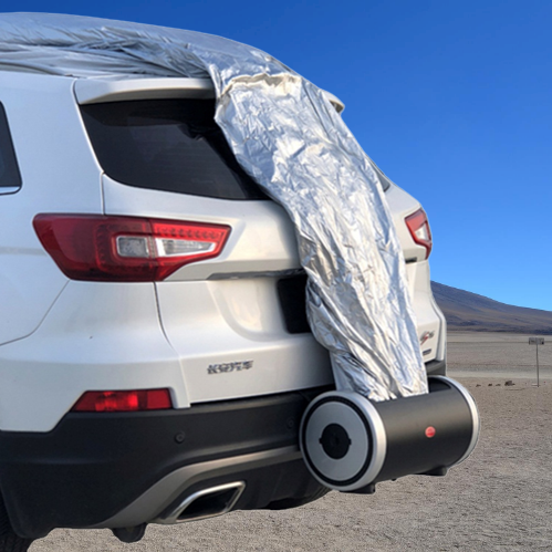 Shield Pro Fully Automatic Retractable Car Cover in Use