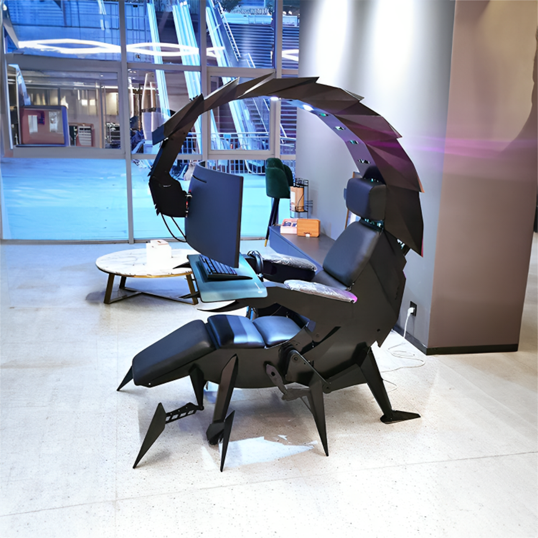 Demonstration of the Zero Gravity Scorpion Gaming Chair's full recline feature