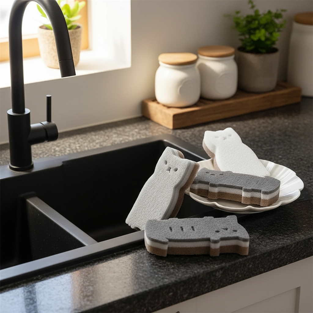 The durable and flexible material of the cat-shaped cleaner