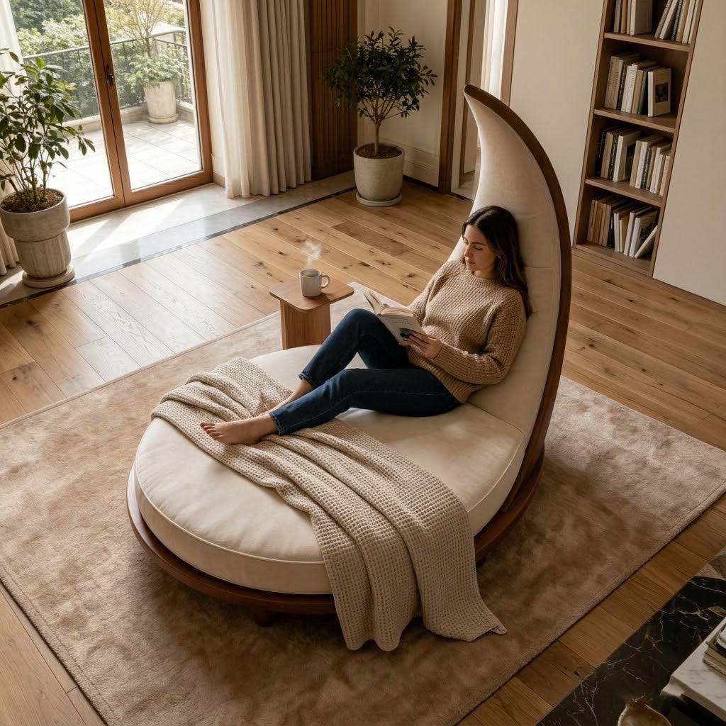 The Moon Frame chair as a perfect lifestyle present for a home office