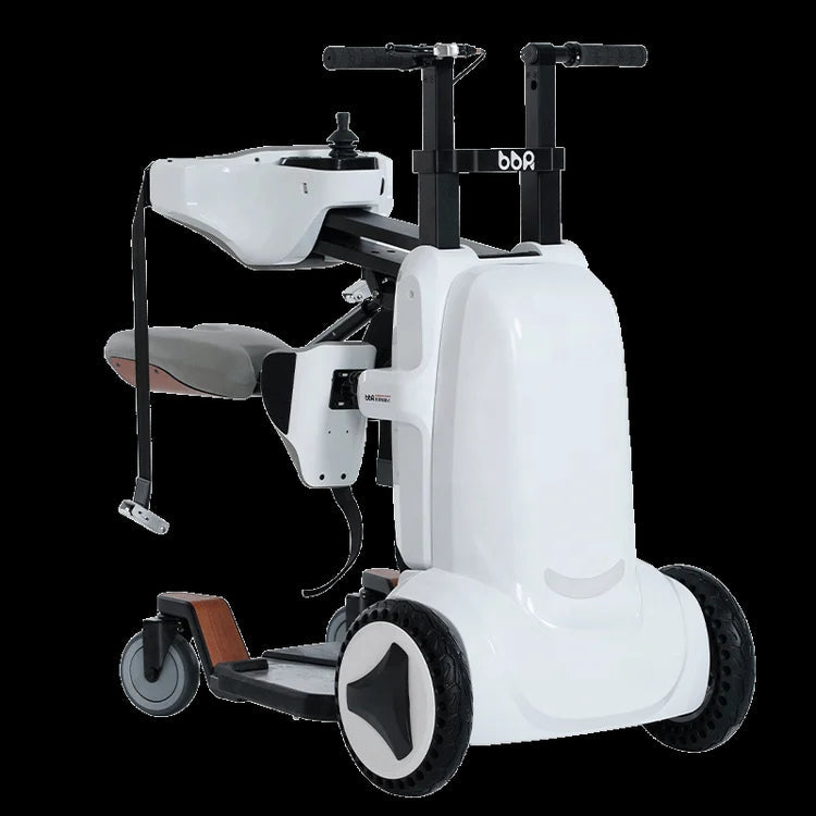 A person using the standable mobile scooter for enhanced freedom