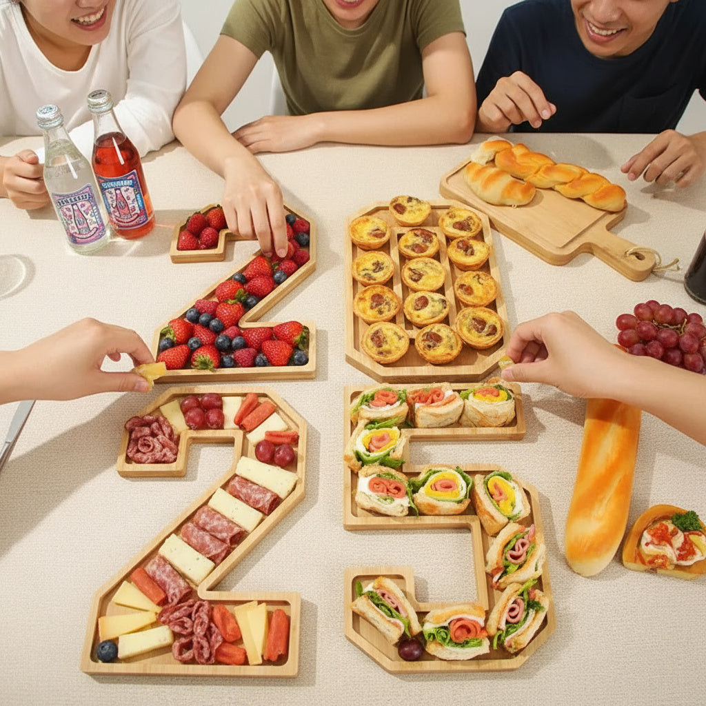 Creative use of the Wooden Numbers Serving Tray for a child's birthday