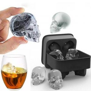 Gothic Skull Shaped Silicone Ice Cube Tray