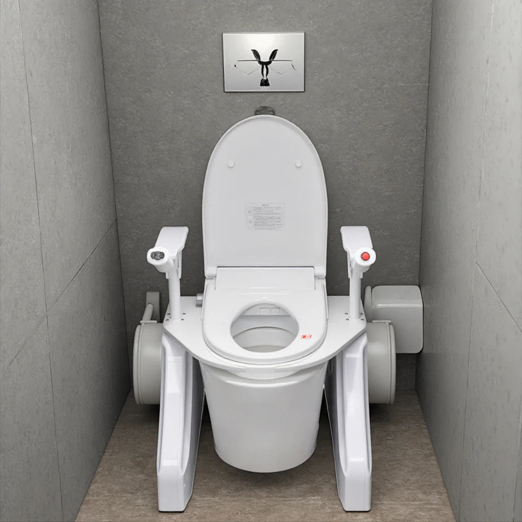 Dimensions and specifications of the Smart Automatic Elderly Support Toilet Lift Seat