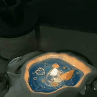 Candle in Use