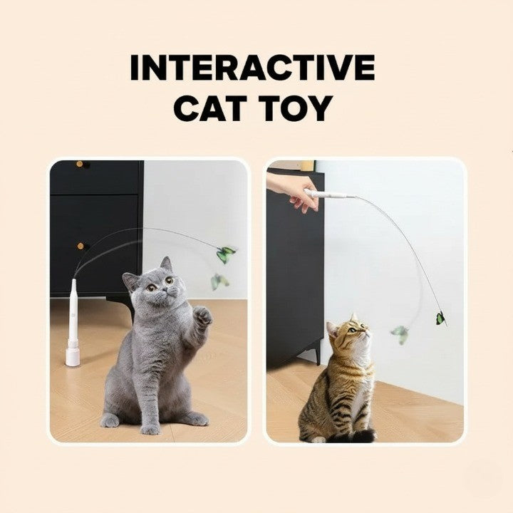Compact design of the butterfly cat toy, a perfect lifestyle present