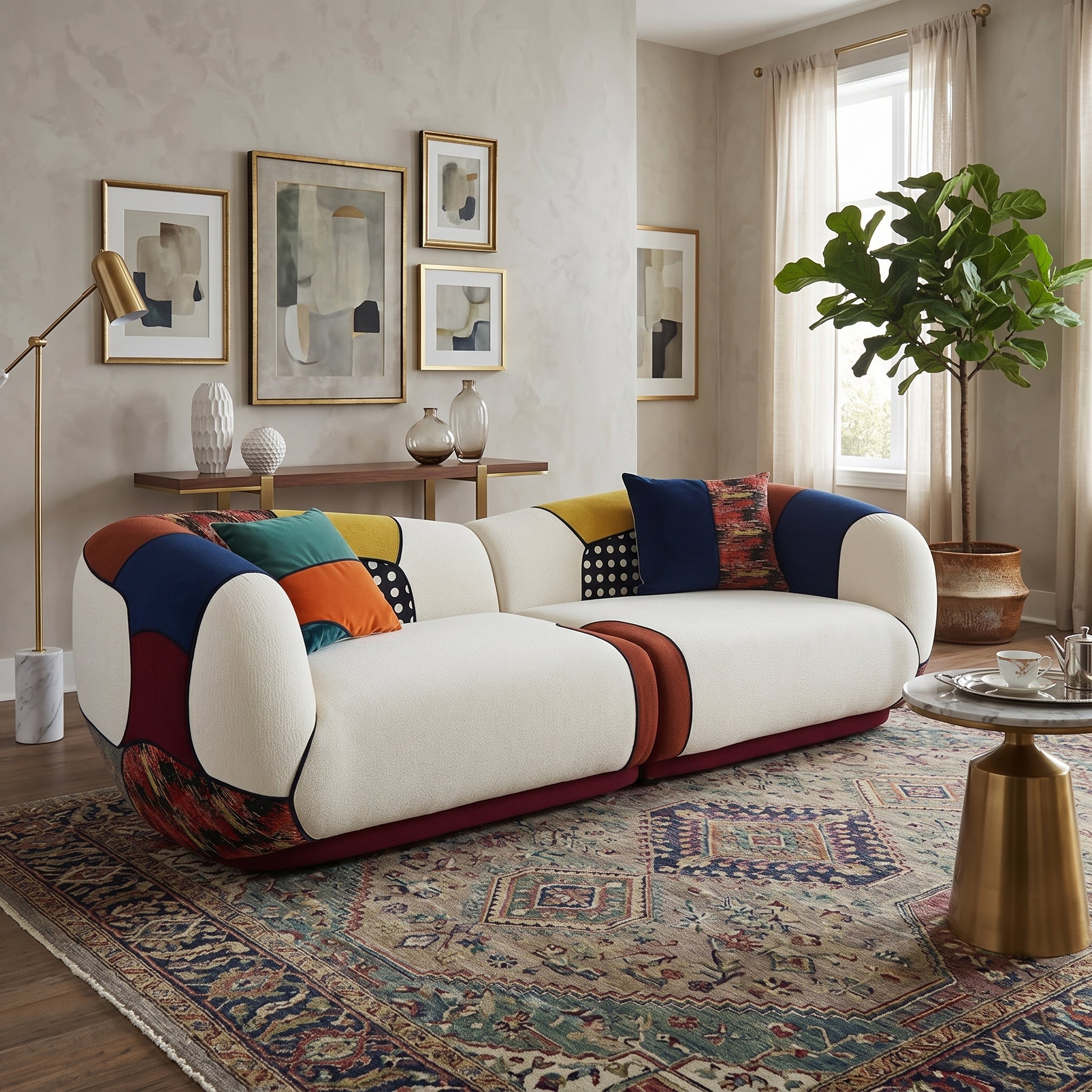 Side profile of the Matissero lounge sofa showcasing its modern structure