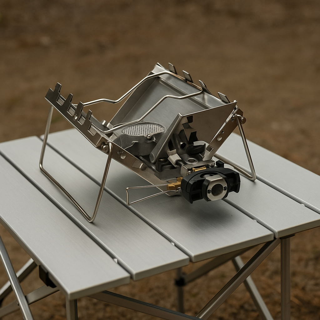 Wild Burner Camping Stove in Use