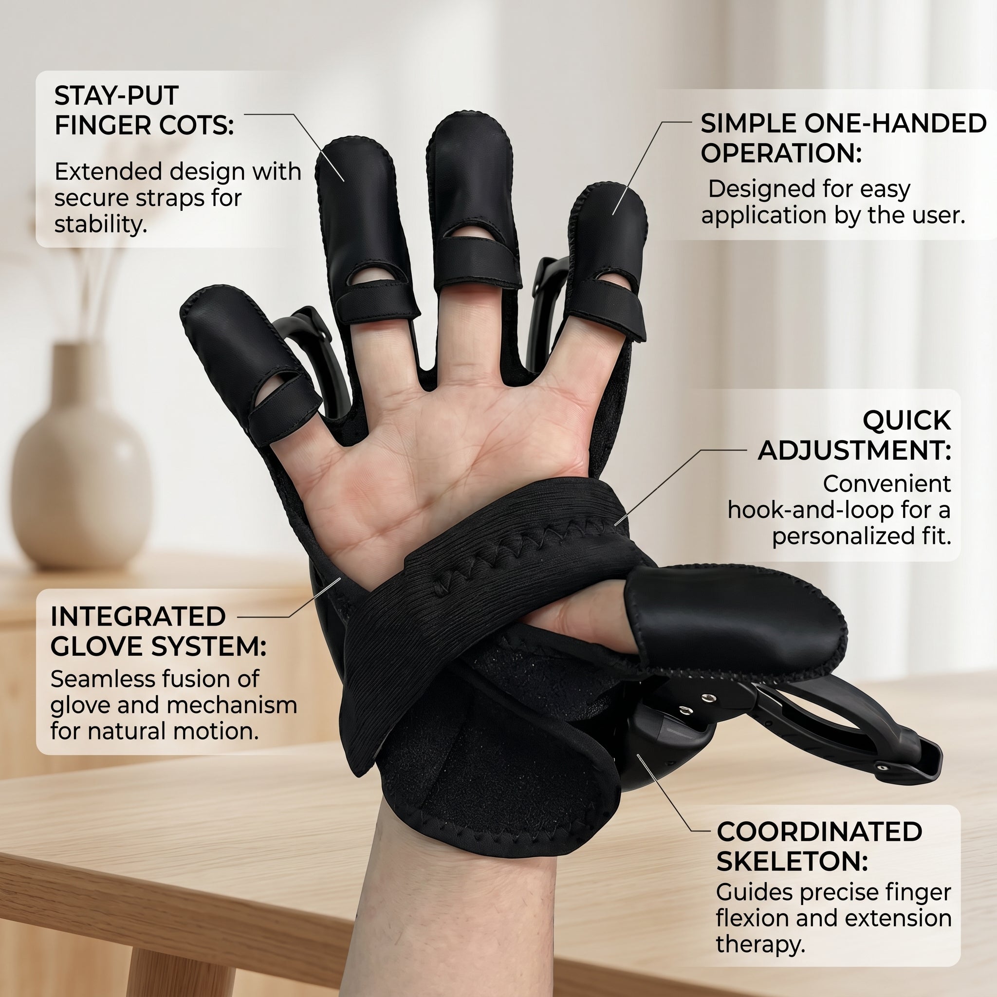 The complete recovery trainer glove kit with accessories