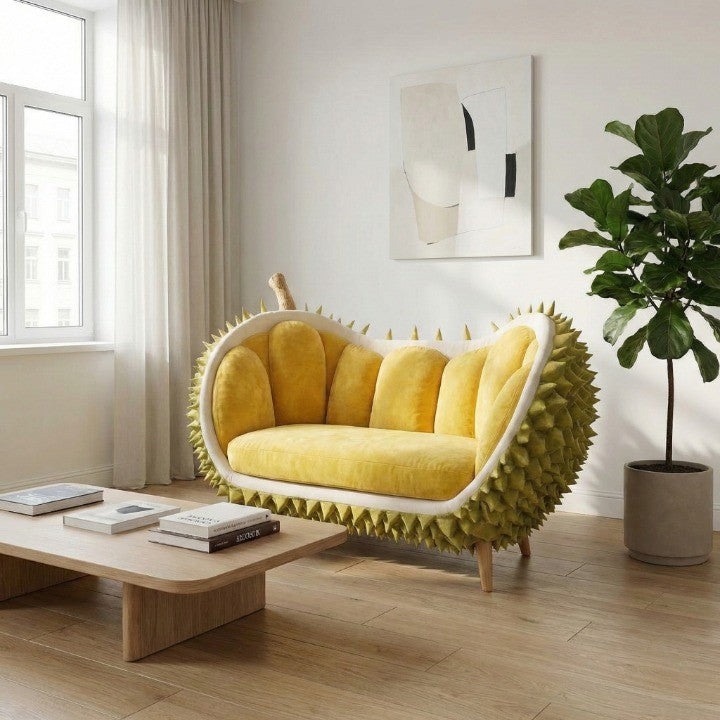 Overhead view showcasing the comfortable seating of the Durian Dream Couch