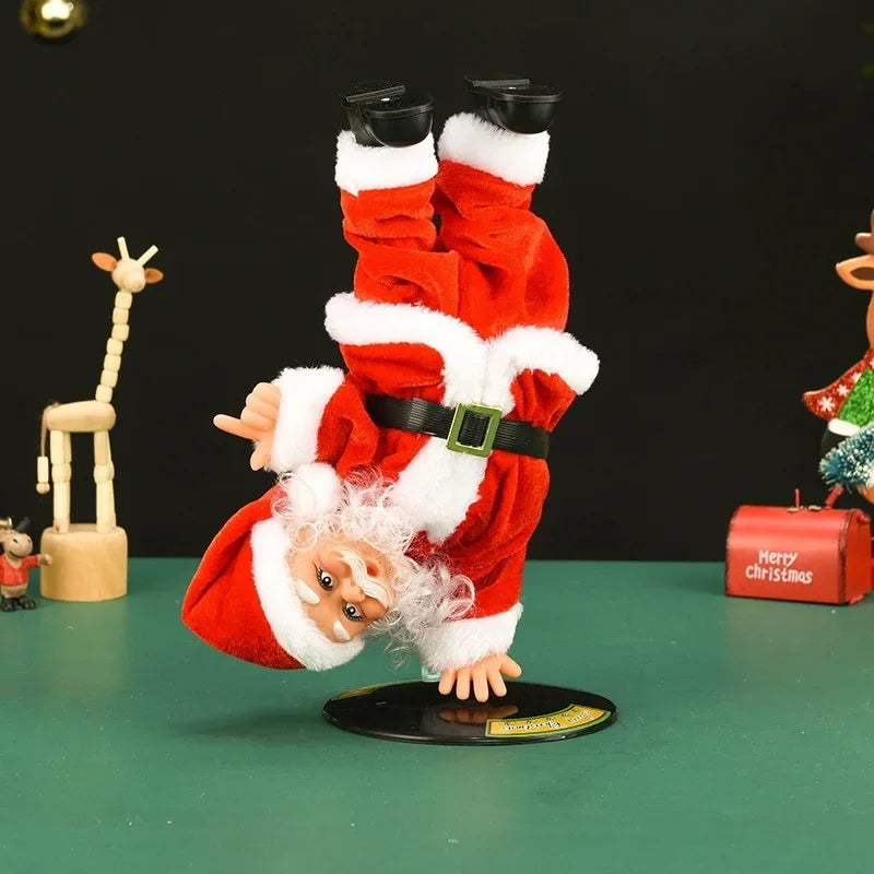 Breakdancing Santa Figure