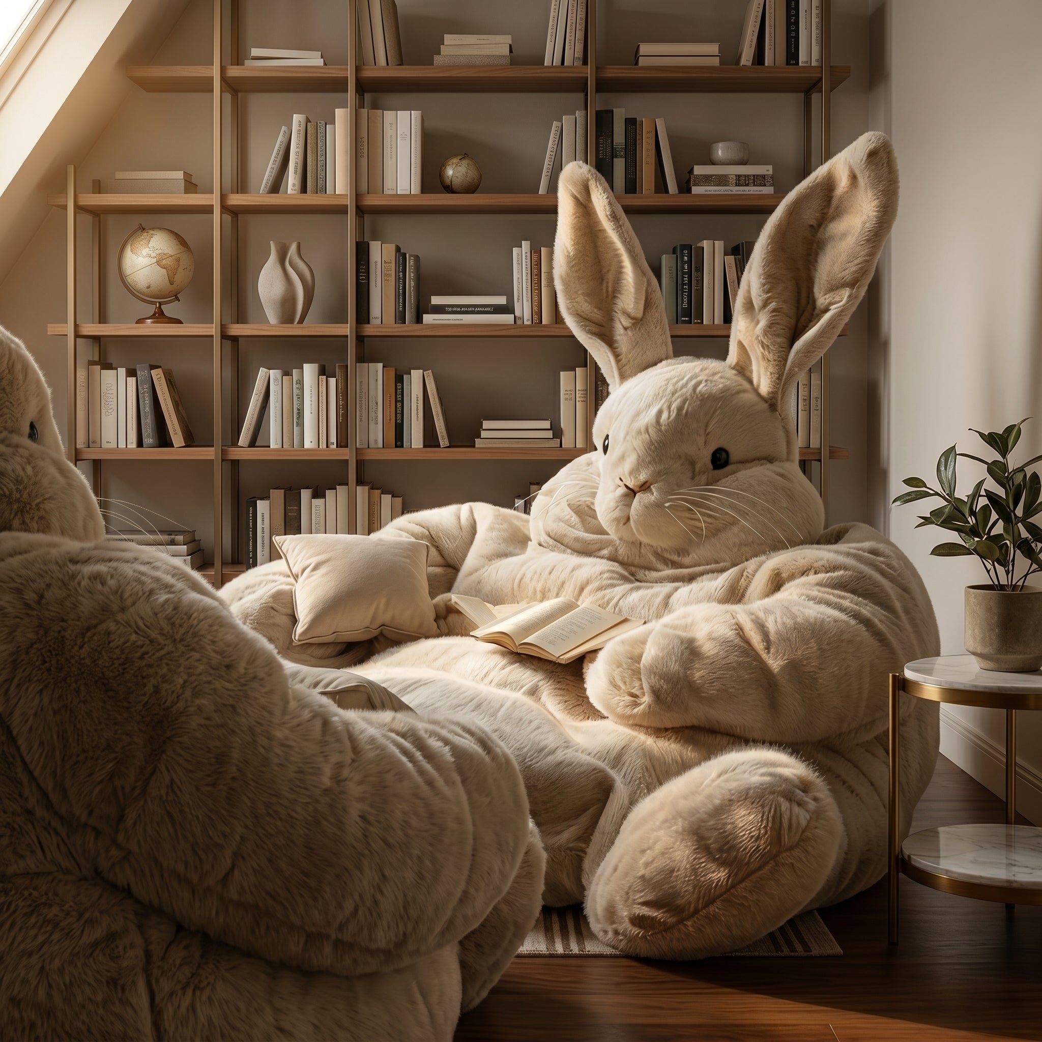 Cuddle Giant Plush Puppy Lounge Sofa as a unique gift idea for a cozy room