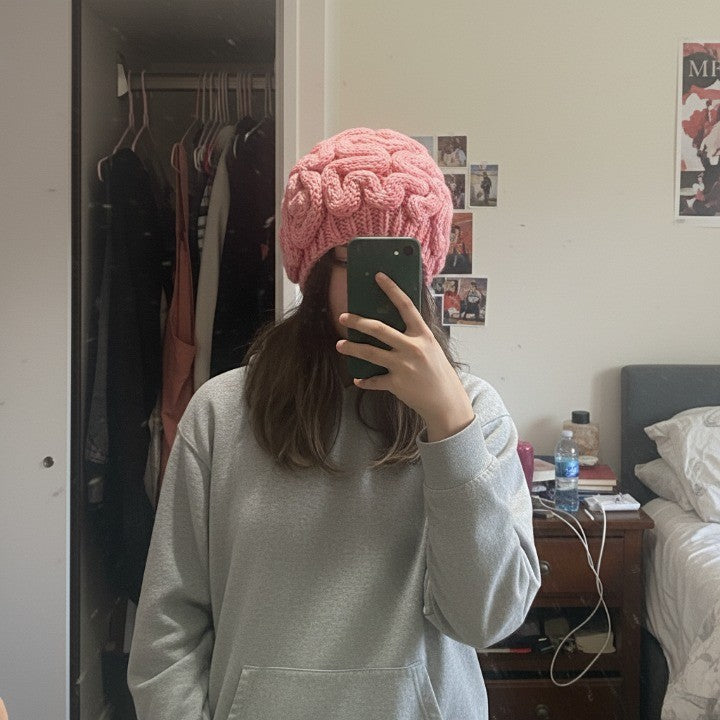 Funny and creative brain beanie for parties and cosplay events