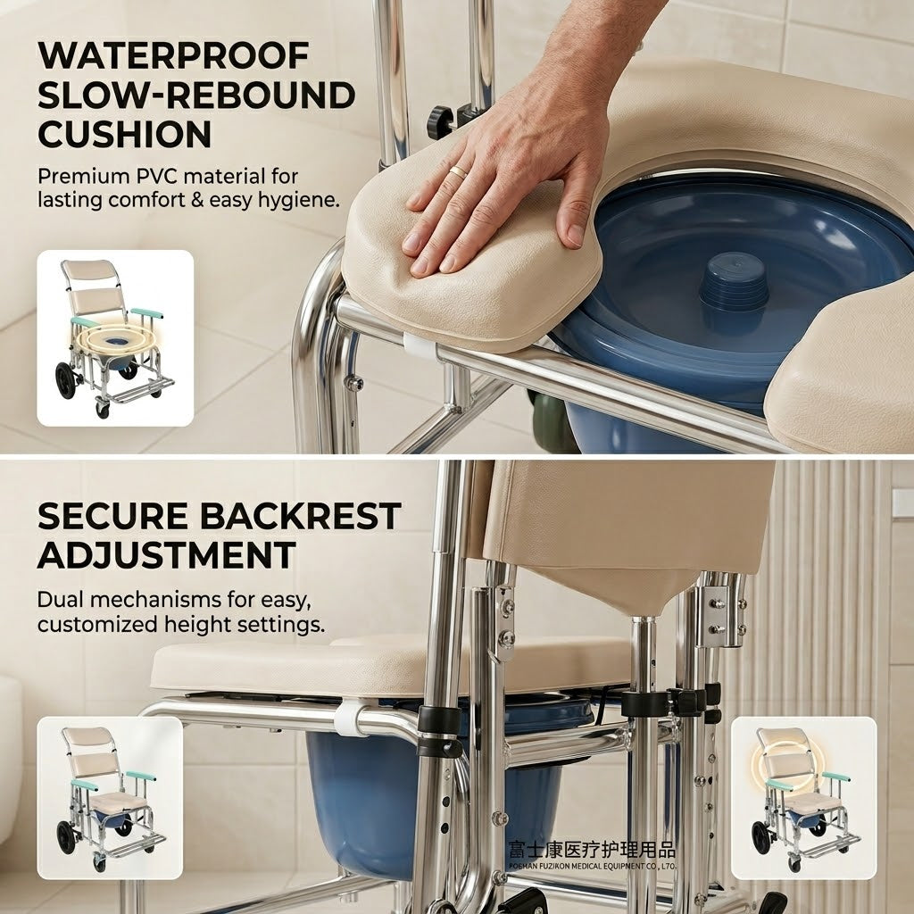 Foldable design of the transport chair for easy storage