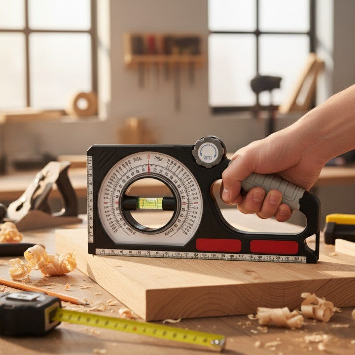 Close-up of the Magnetic Digital Angle Level Finder Protractor's durable construction