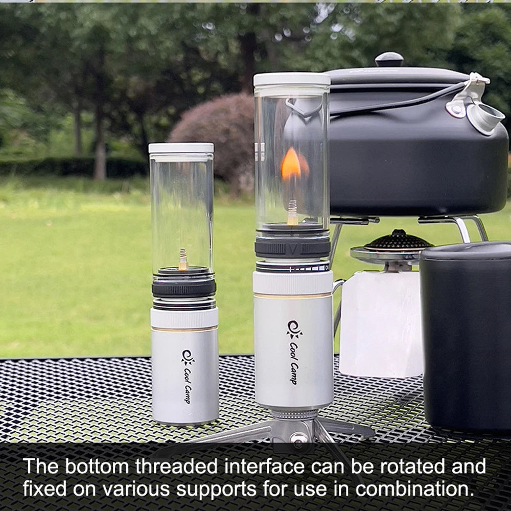 Close-up of the Nature Lume Camping Modern Lantern's intricate design