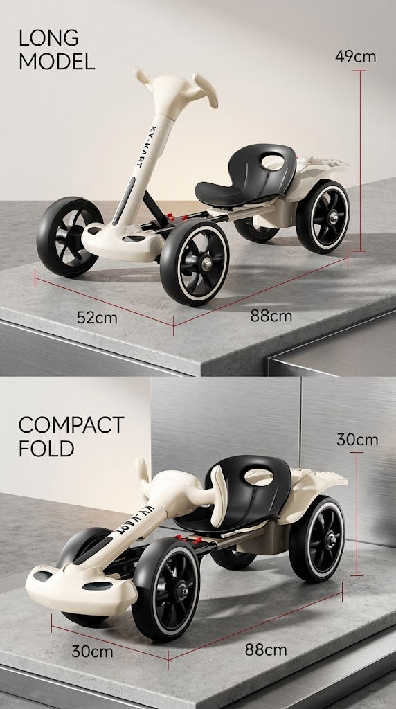 Specifications and dimensions of the Drift Pro Kids Electric Go-Kart