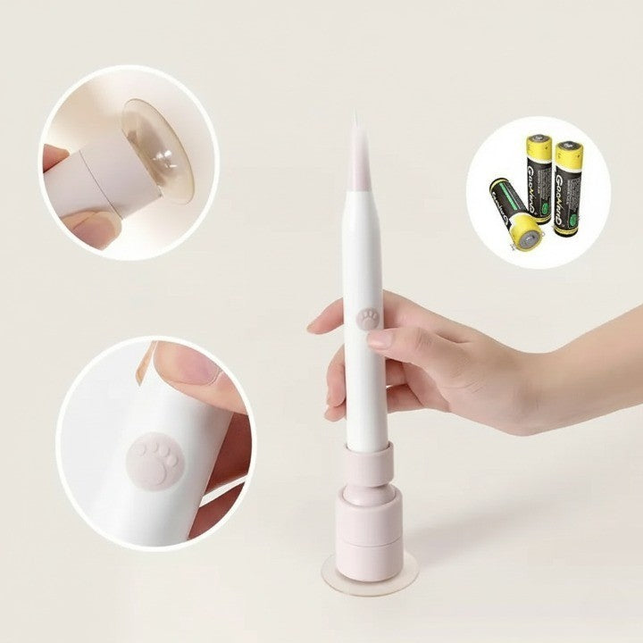 Interactive Rotating Cat Activity Butterfly Toy in a home setting