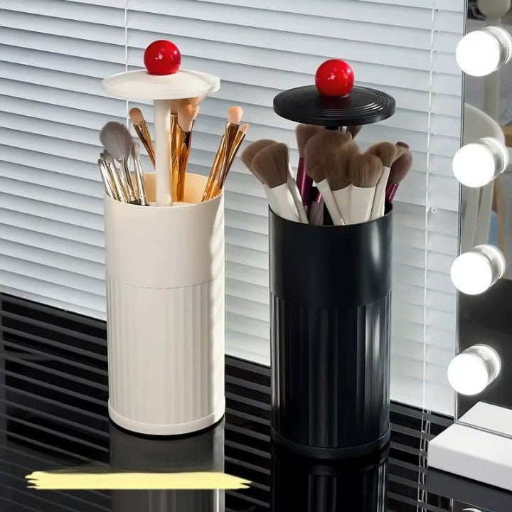 Makeup Brushes in Organizer