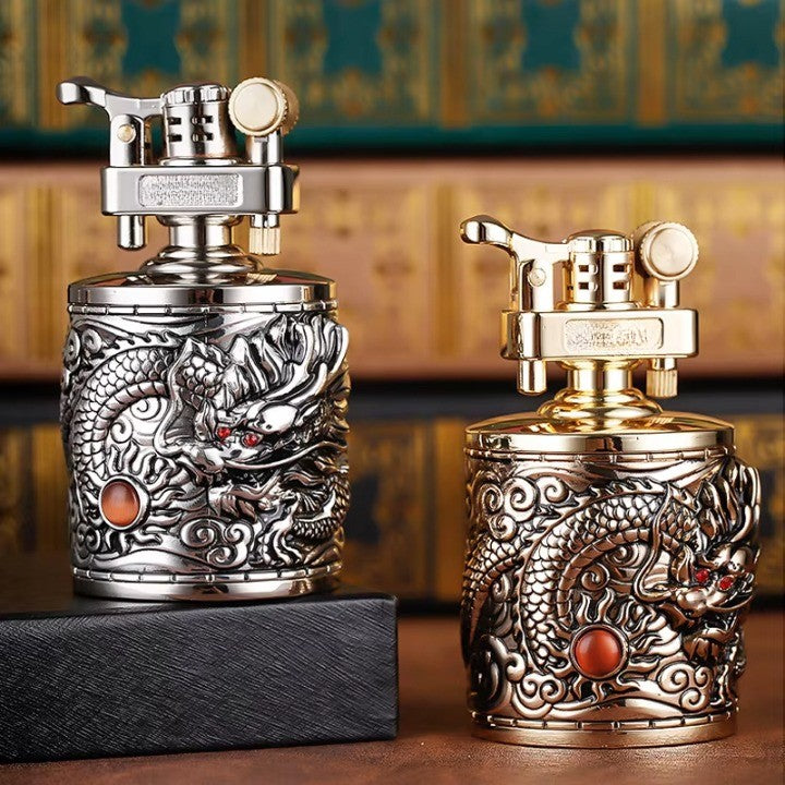 Vintage Dragon Carved Lighter