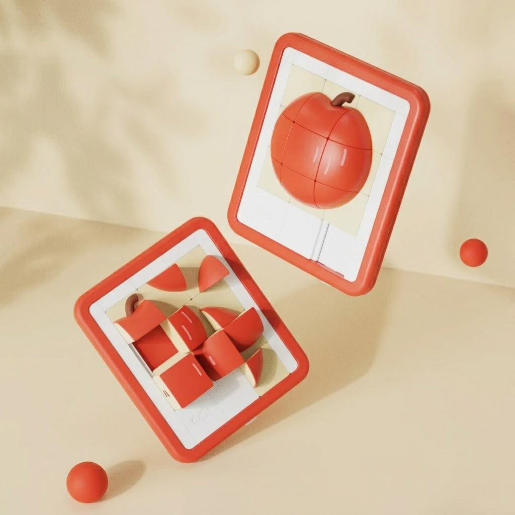 Creative gadget gift idea the Apple Sliding Block Logic Puzzle Toy