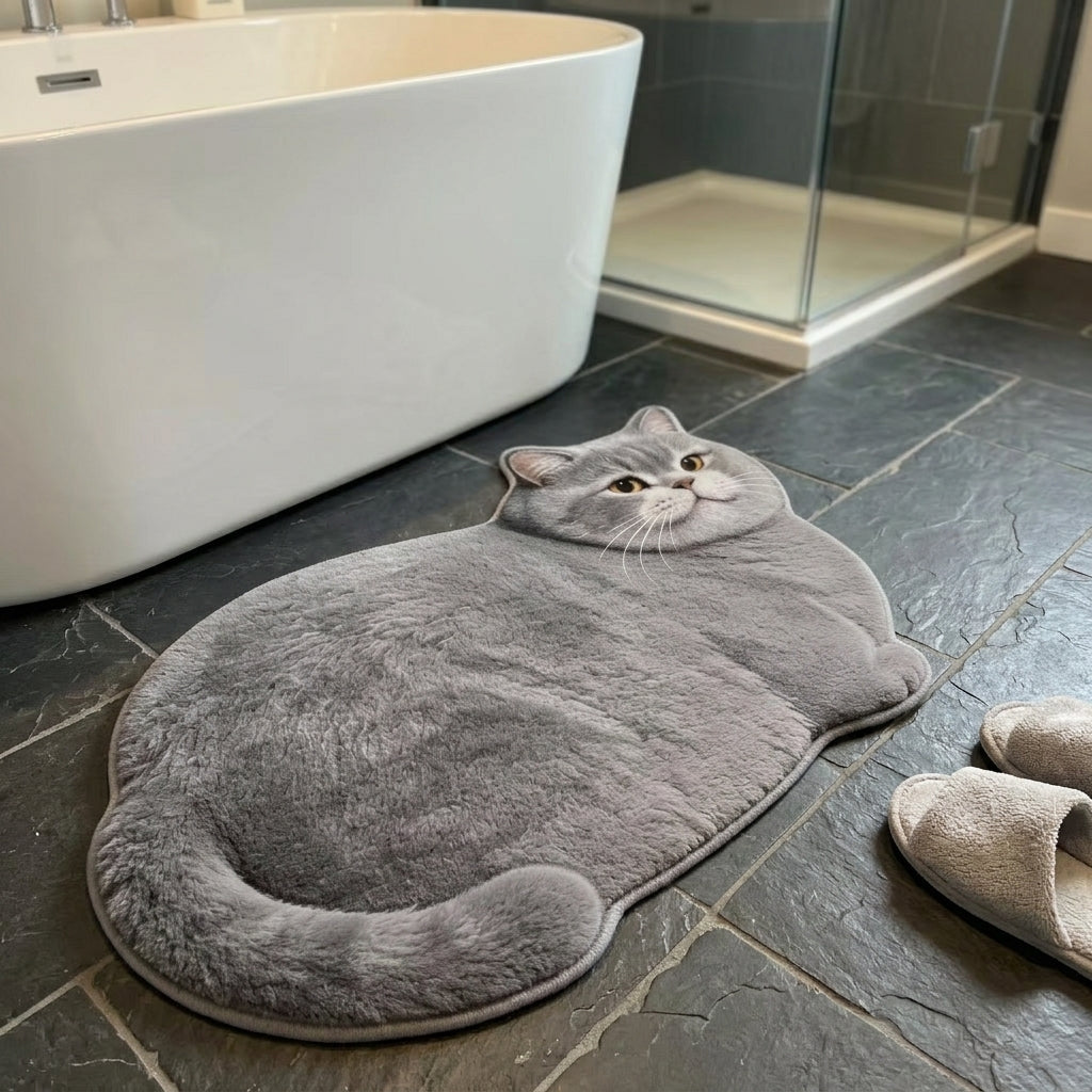 Multiple color options for the Chubby Cat Quick Dry Bath Mat gift