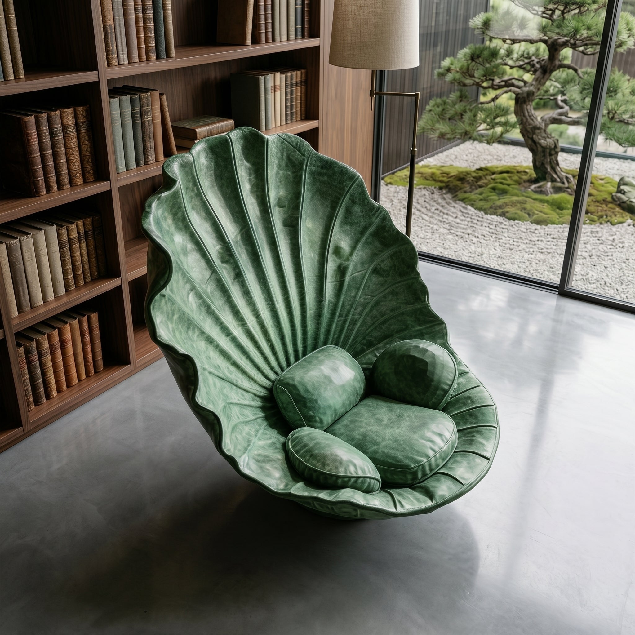 Sea Shell Velvet Accent Lounge Chair as the perfect unique gift for a new home
