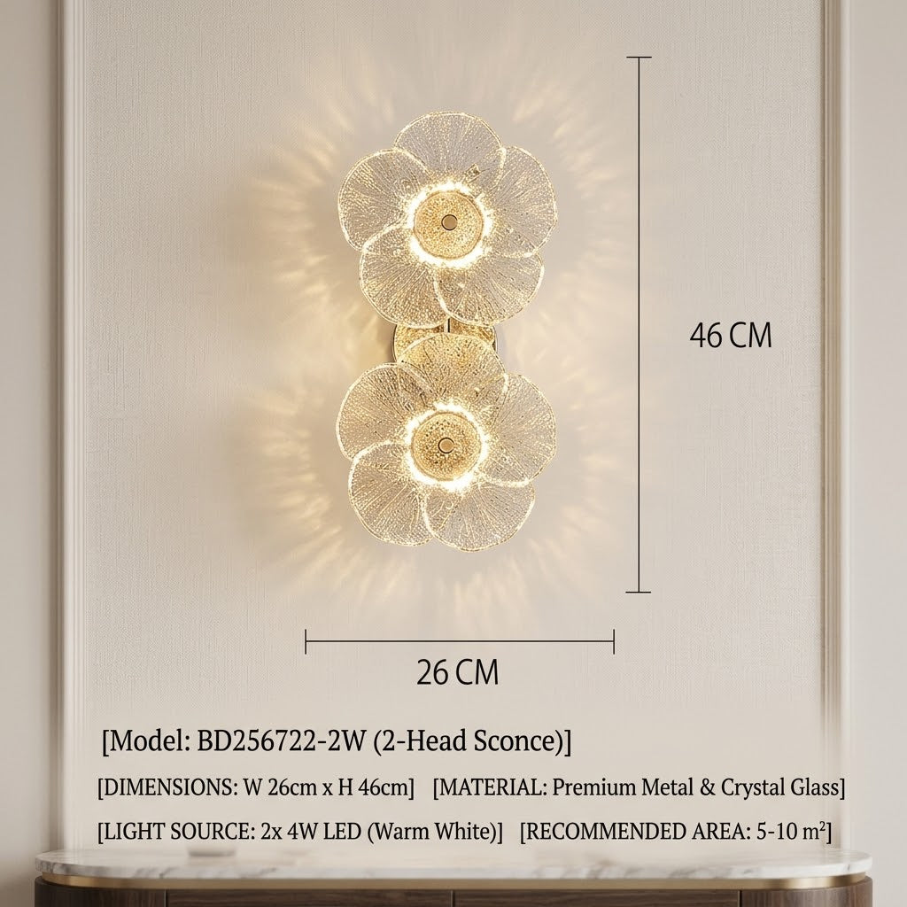 Detailed view of the Bloom Light's construction and E14 bulb base