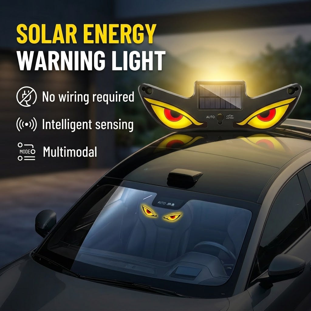Motion-activated solar LED light for car enthusiasts