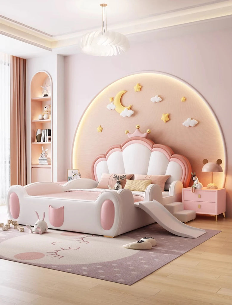 Close-up of the Fairy Princess Wooden Kids Bed
