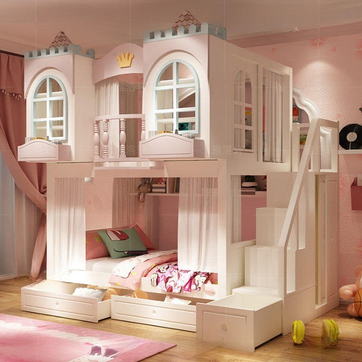 Close-up of the Royal Princess Castle Bunk Bed details