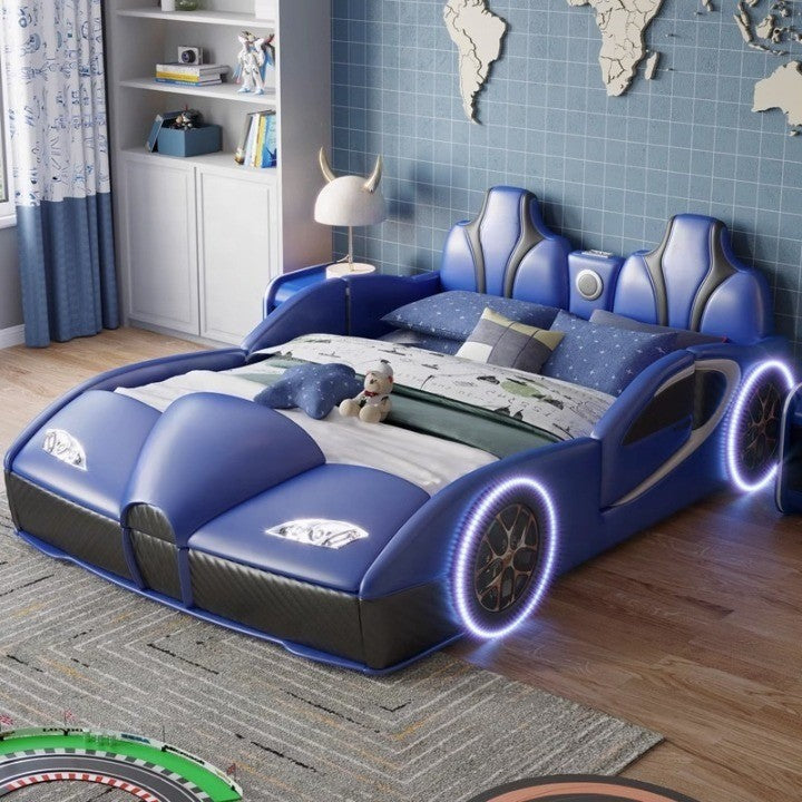 Close up of the Rocket Ride Racing Car Bed details