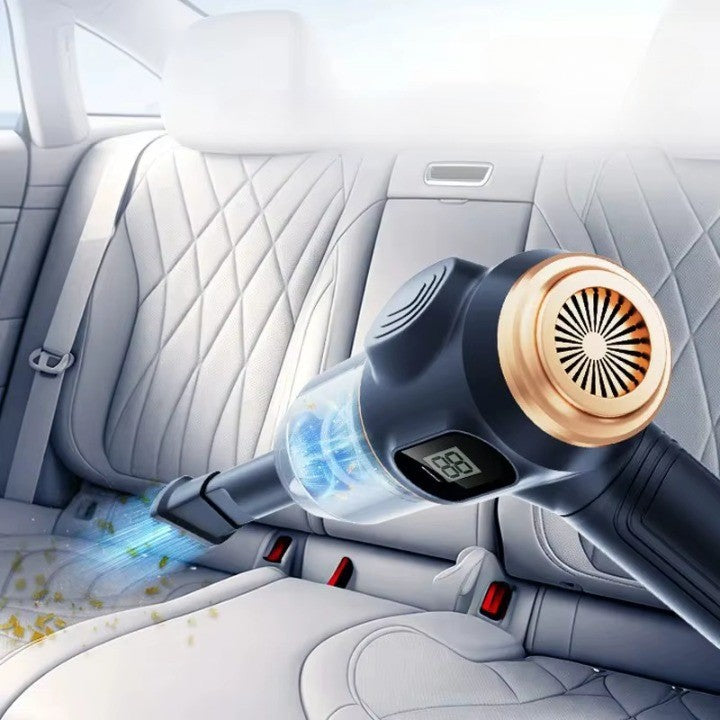 Lifestyle shot of the compact cordless vacuum, a perfect home essential gift
