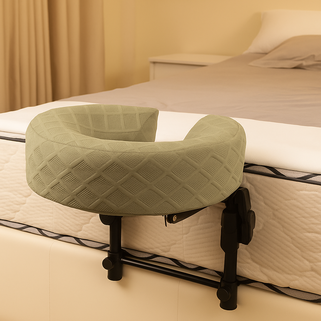 Dimensions and specifications of the Bed-Mounted Ergonomic Home Massage Face Bracket
