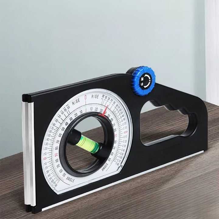 Compact and portable design of the angle finder fitting easily into a hand