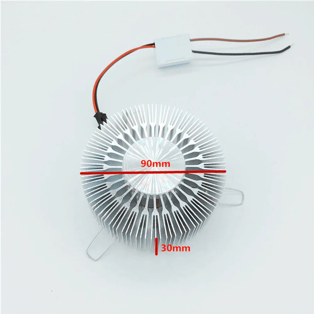 Colorful display of the Sunburst Art LED Ceiling Light in red, blue, green, and pink