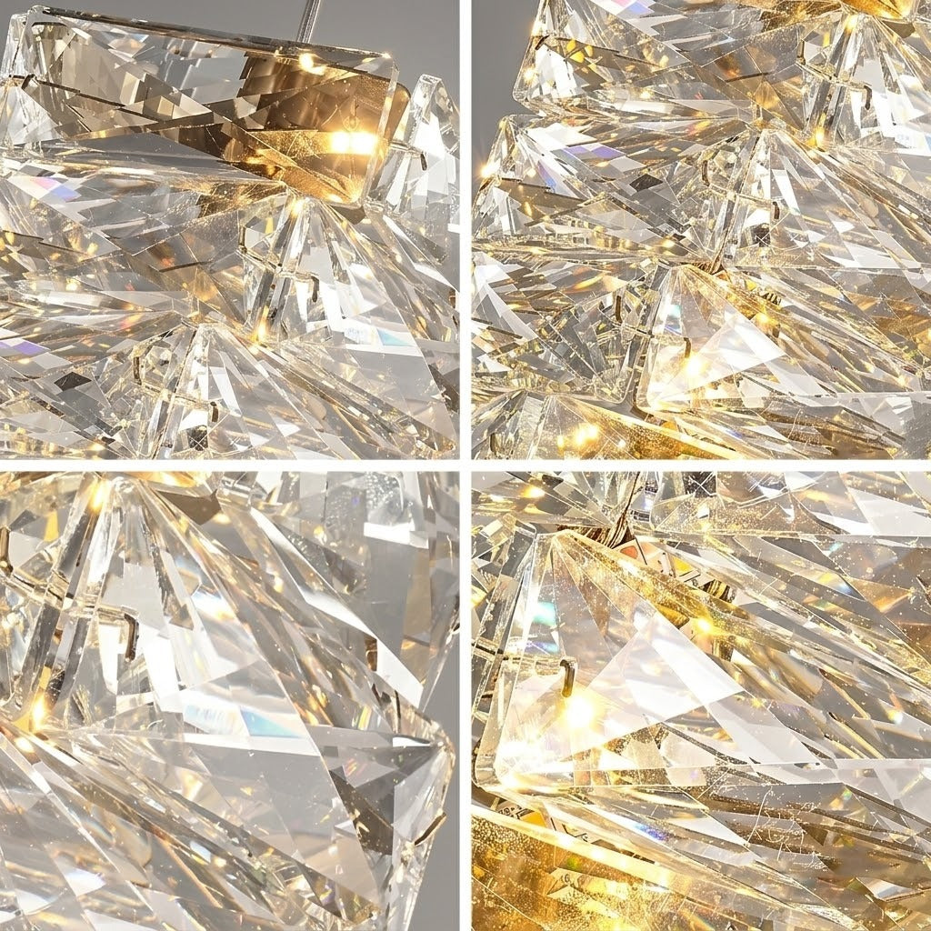 Crystal Frost lamp adding sparkle to a modern living space