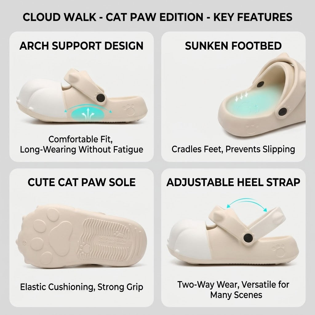 Close-up of the unique Sneaky Cat Paw Slippers gift idea