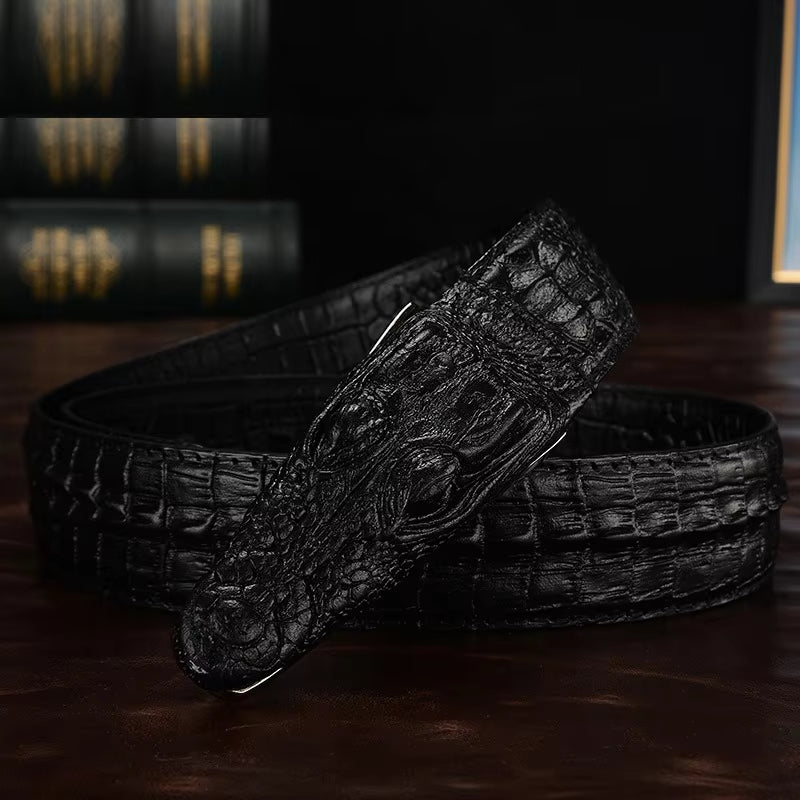 Alligator Bold Texture Elegant Men Belt Image