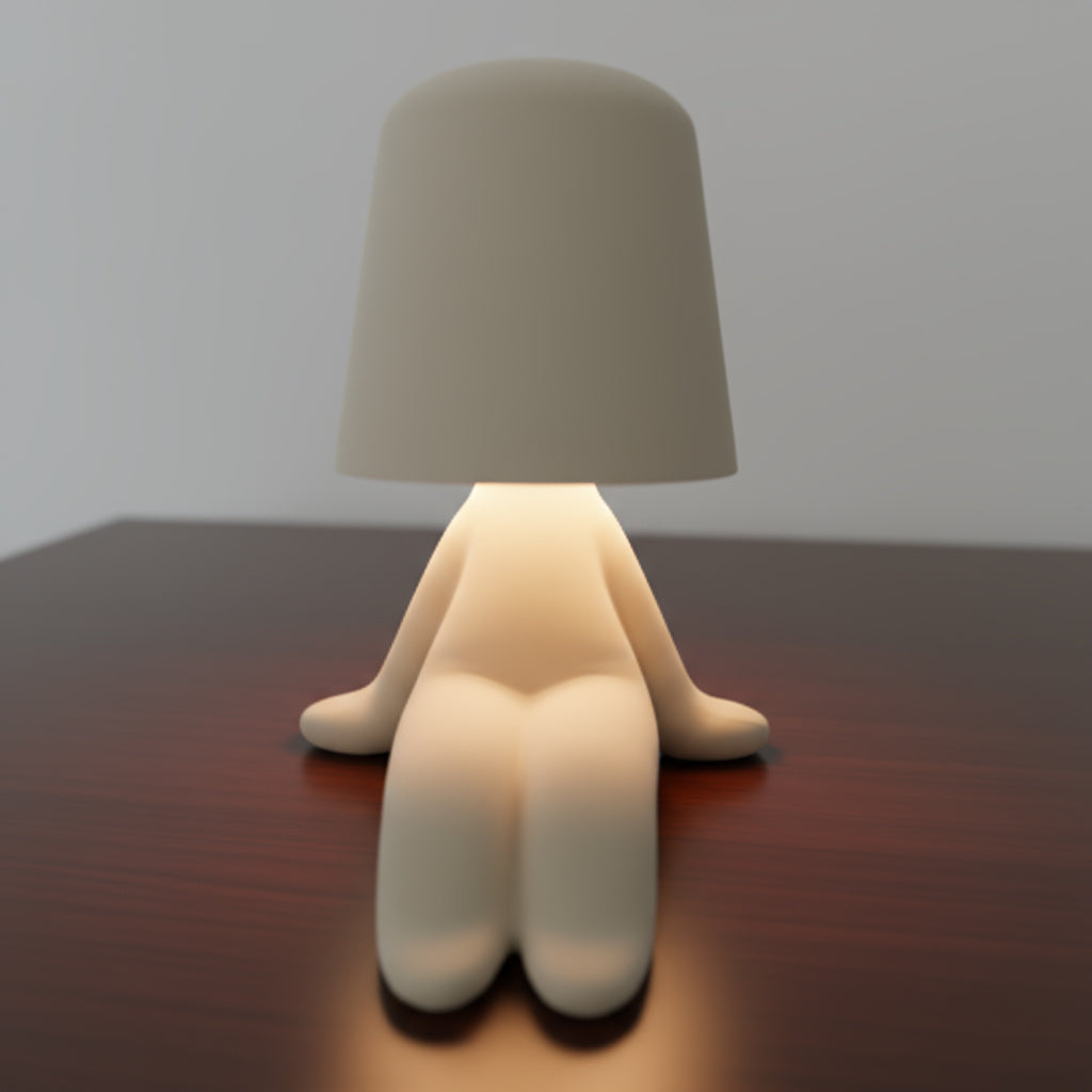 Different color options for the quirky man modern lamp
