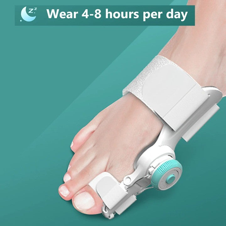 Close-up of the adjustable knob on the big toe straightener gift